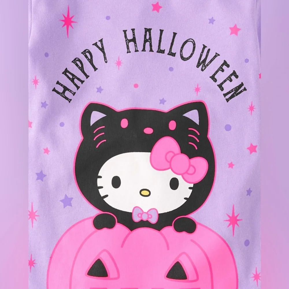 The Children’s Place Hello Kitty® Glow Happy Halloween Graphic Tee Size M (7/8)